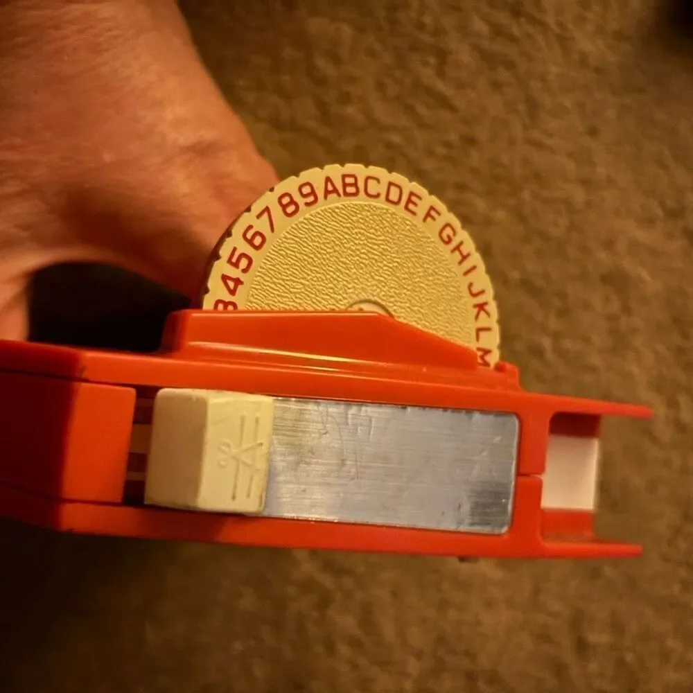 Dymo Vintage 1780 Orange Label Maker